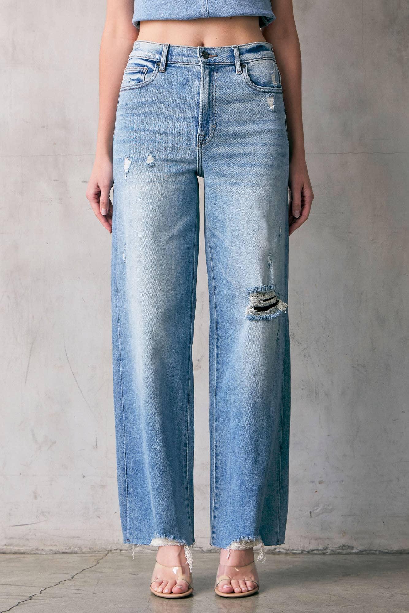 DISTRESSED DAD JEANS by Hidden Jeans
