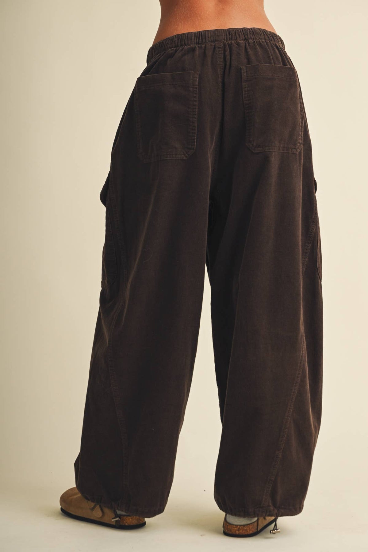 Corduroy Voluminous Cargo Trousers