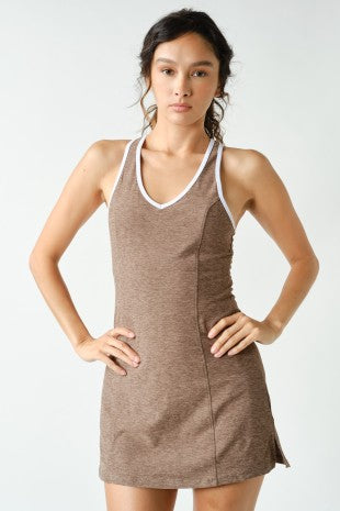 Courtside 2-tone Cross Back Active Dress by Mono B