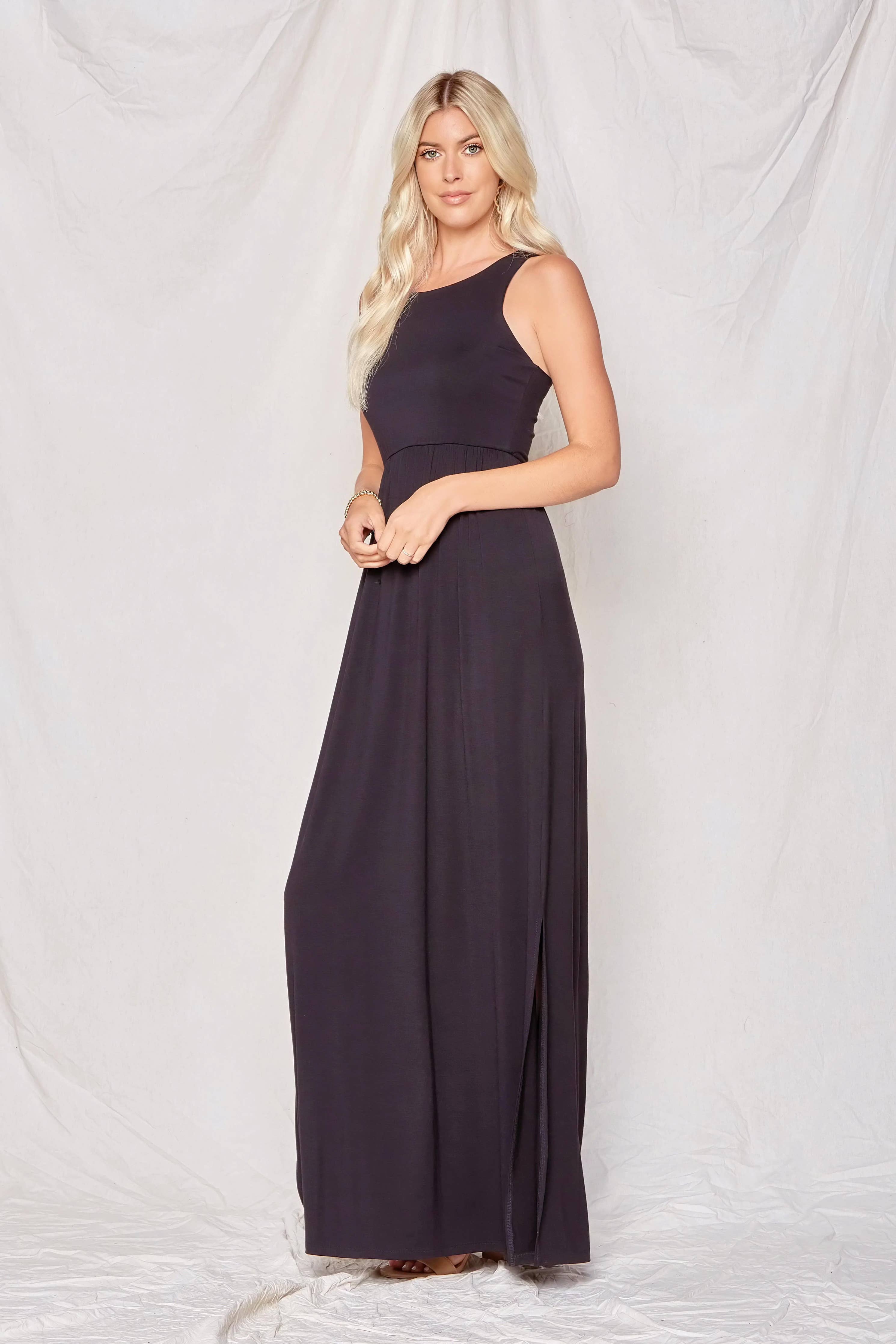 Solid Maxi Dress