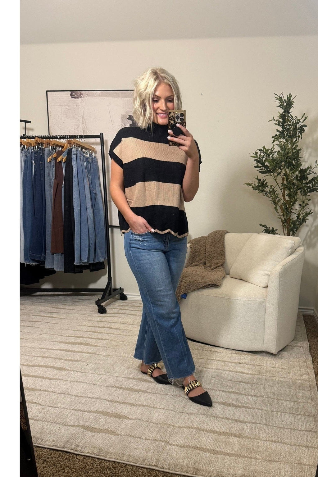 Jodifl Scalloped Sweater - 2 Colors