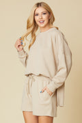 Solid Textured Matching Set