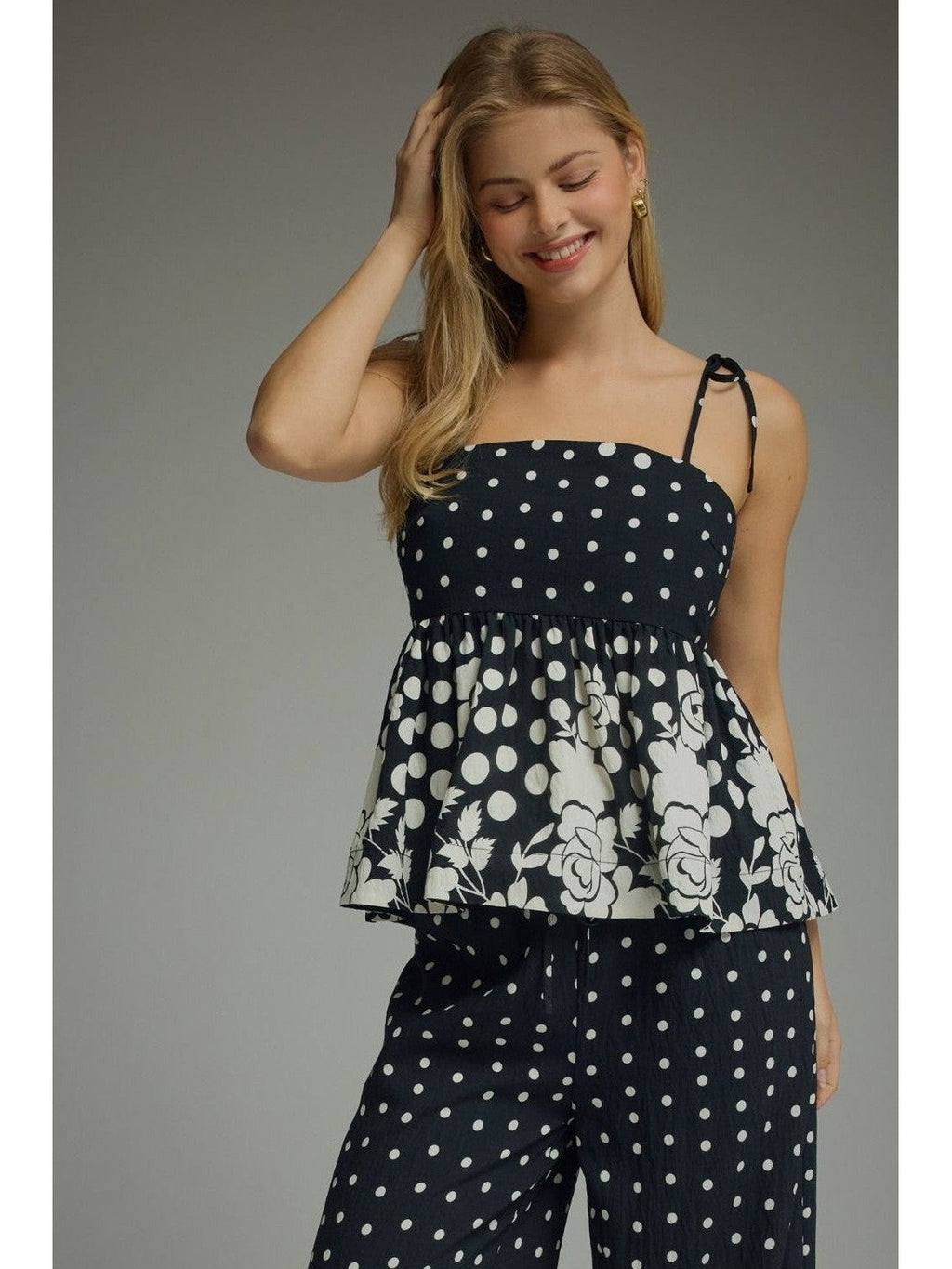 Entro Black Polka Dot Set