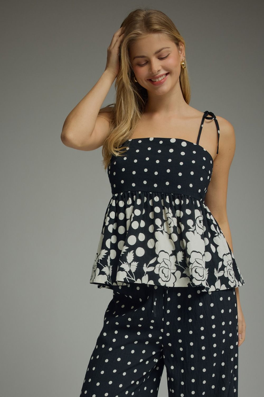 Entro Black Polka Dot Set