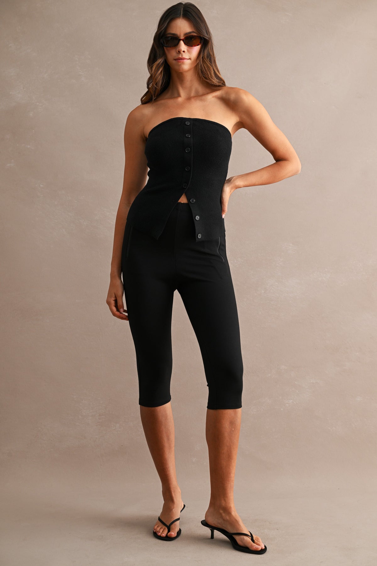 Ribbed Knit Tube Top - 2 Colors