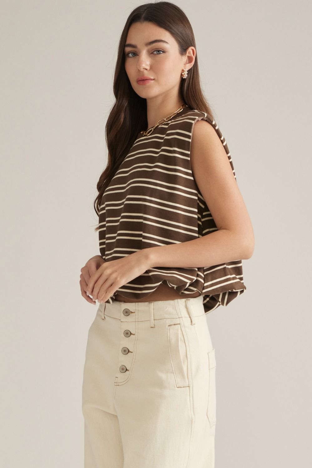 Entro Casual Stripe Tee