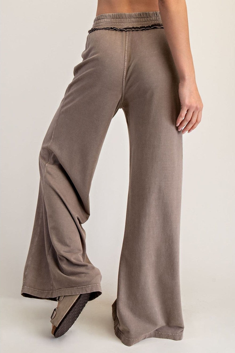 Rae Mode Mineral Washed Terry Butter Wide Pants