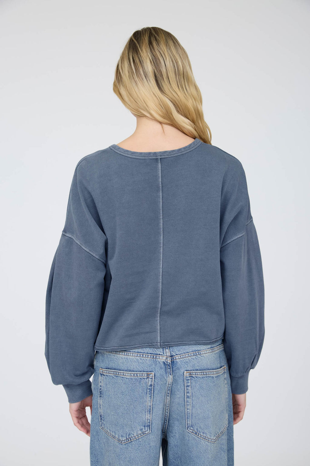 Boxy Long Sleeve Knit Crop Top- 2 Colors