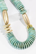Turquoise Disc Necklace- Treasure Jewels