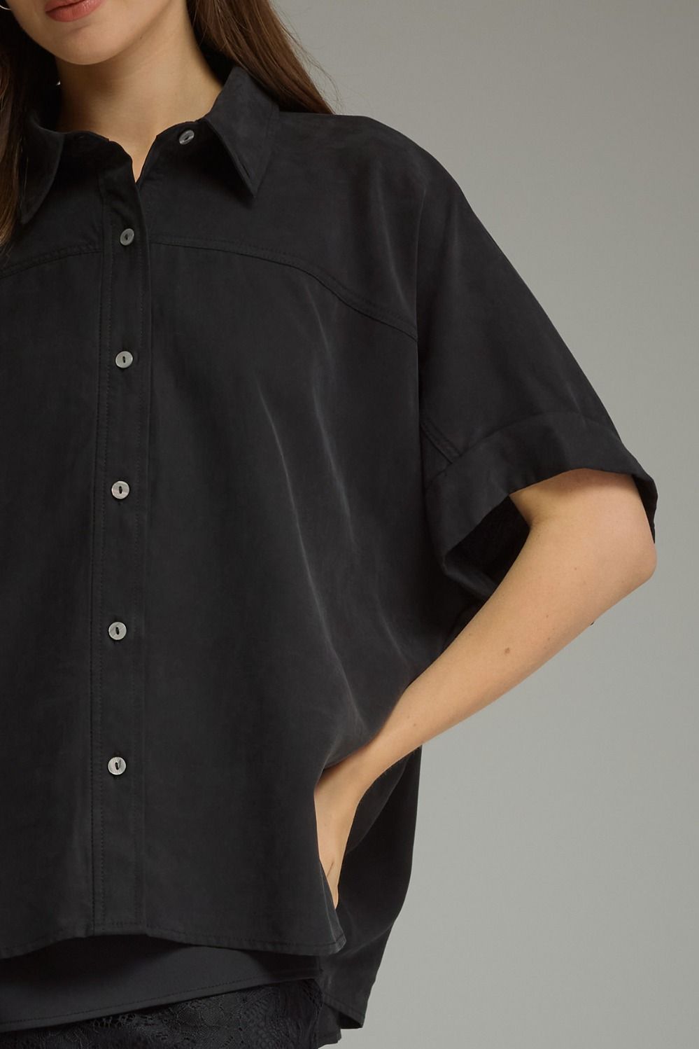Entro Button Fall Top- 2 Colors