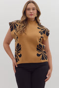 Entro Floral Camel