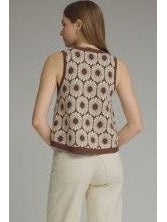 Entro Brown Floral Tank