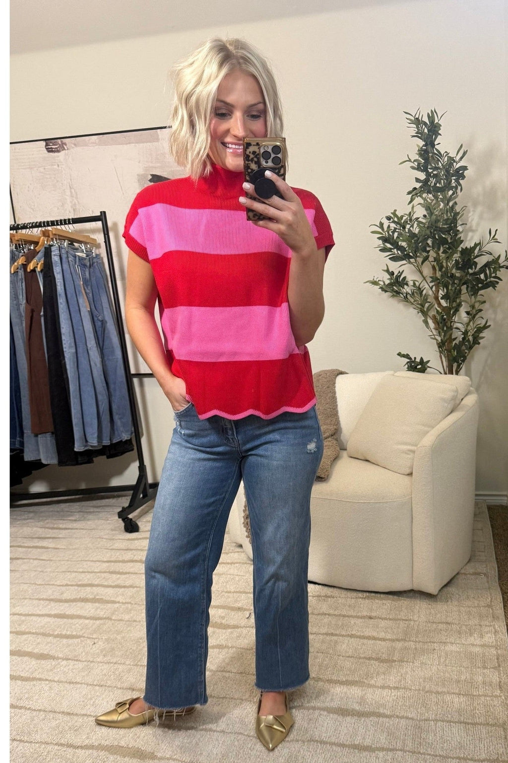 Jodifl Scalloped Sweater - 2 Colors