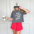 That's Another First Down Puff Cropped Tee
