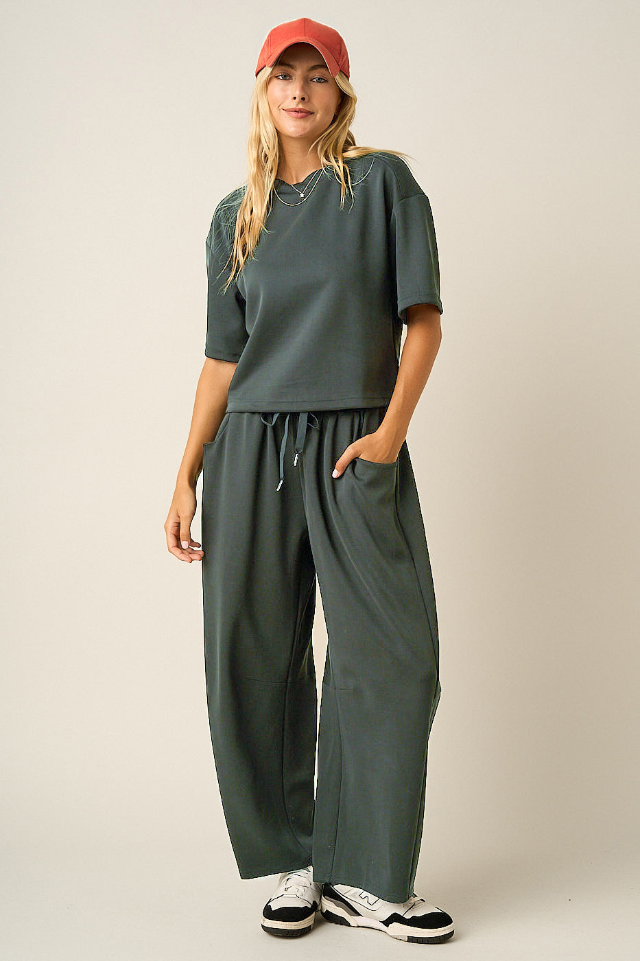 Cloud Knit Short Sleeve Boxy Crew Neck Top - 2 Colors