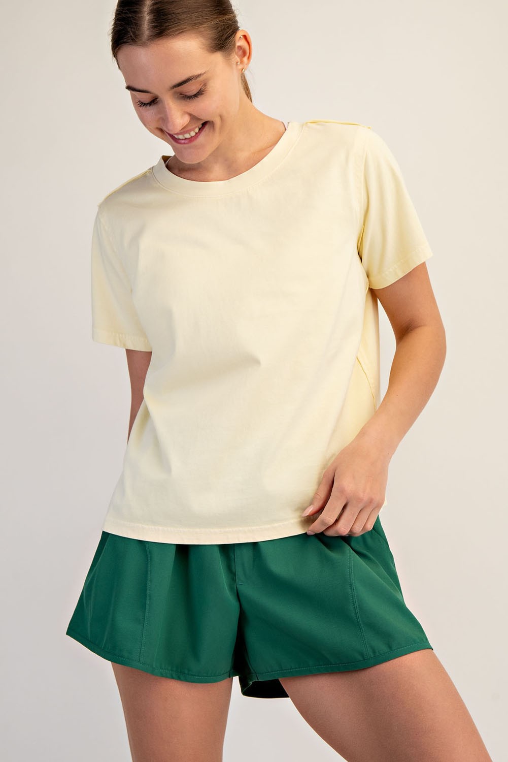 Pigment Washed Cotton Tee