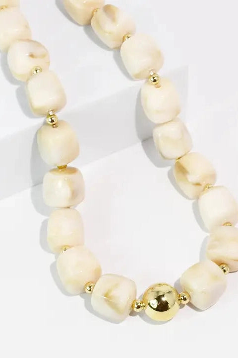 Lumi Cream Necklace- Treasure Jewels