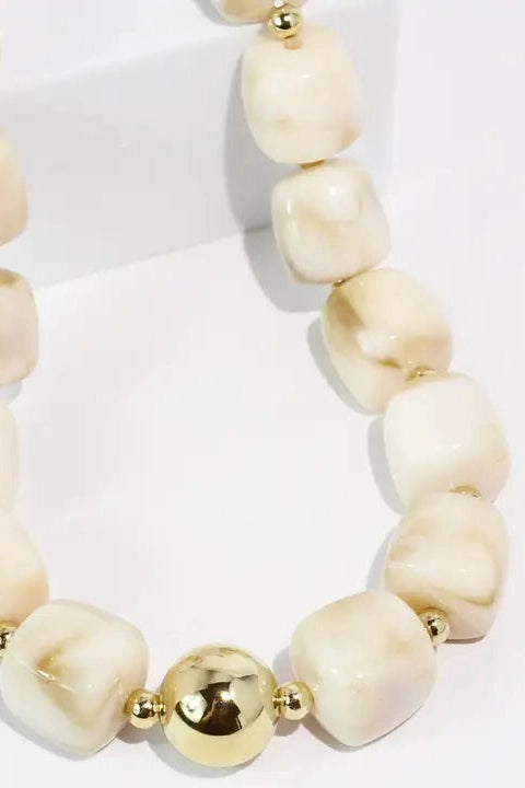 Lumi Cream Necklace- Treasure Jewels