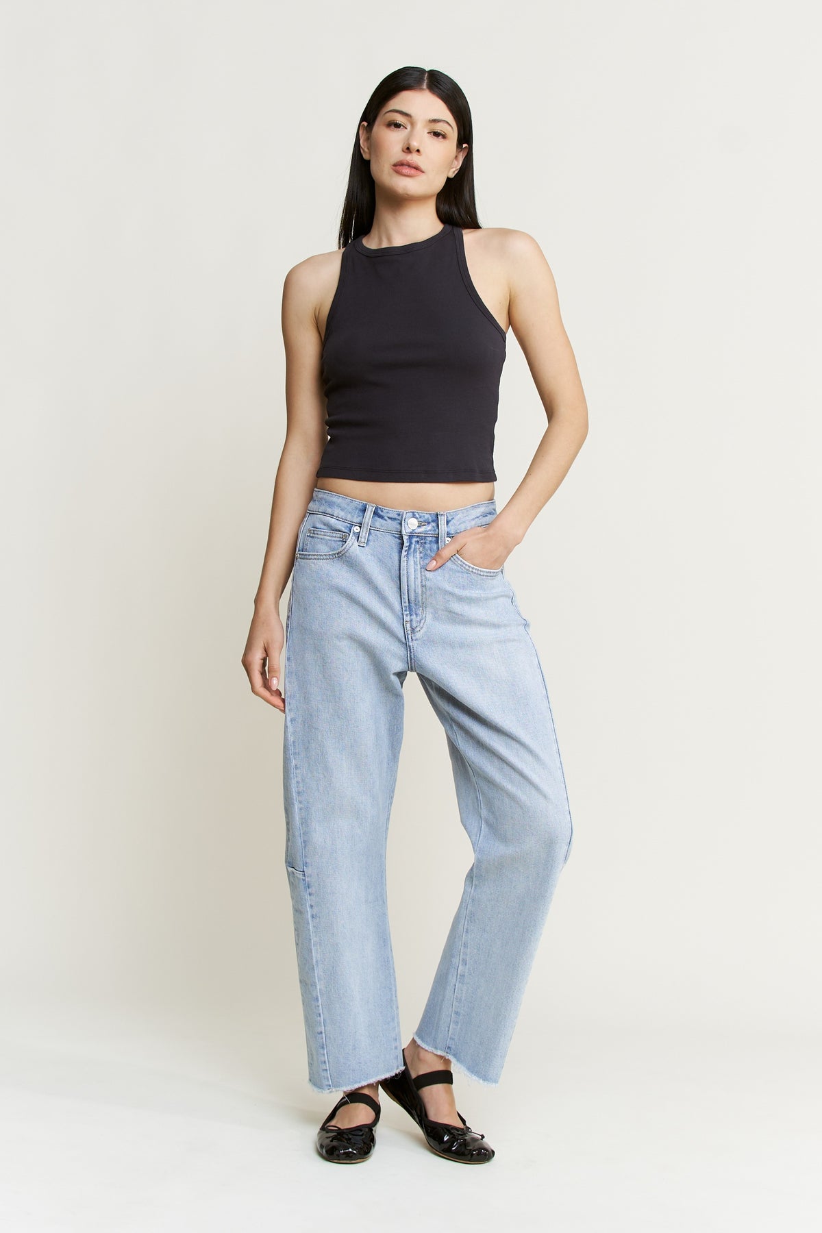 Mica Super High Barrel Leg Jean
