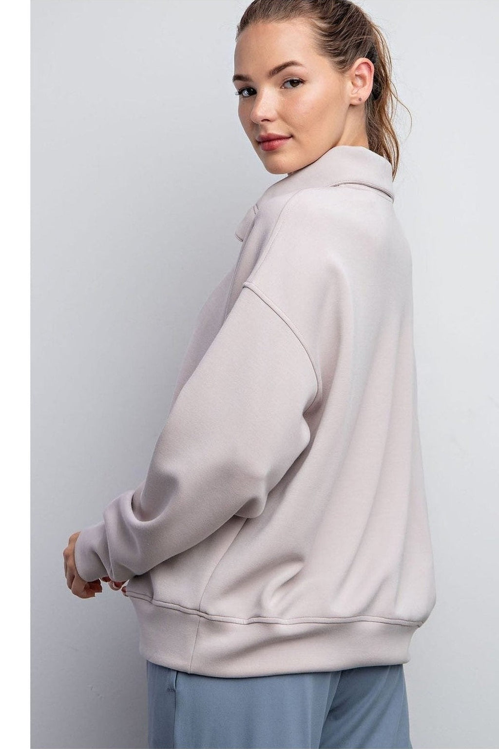 Rae Mode Modal Scuba Quarter Zip Pullover