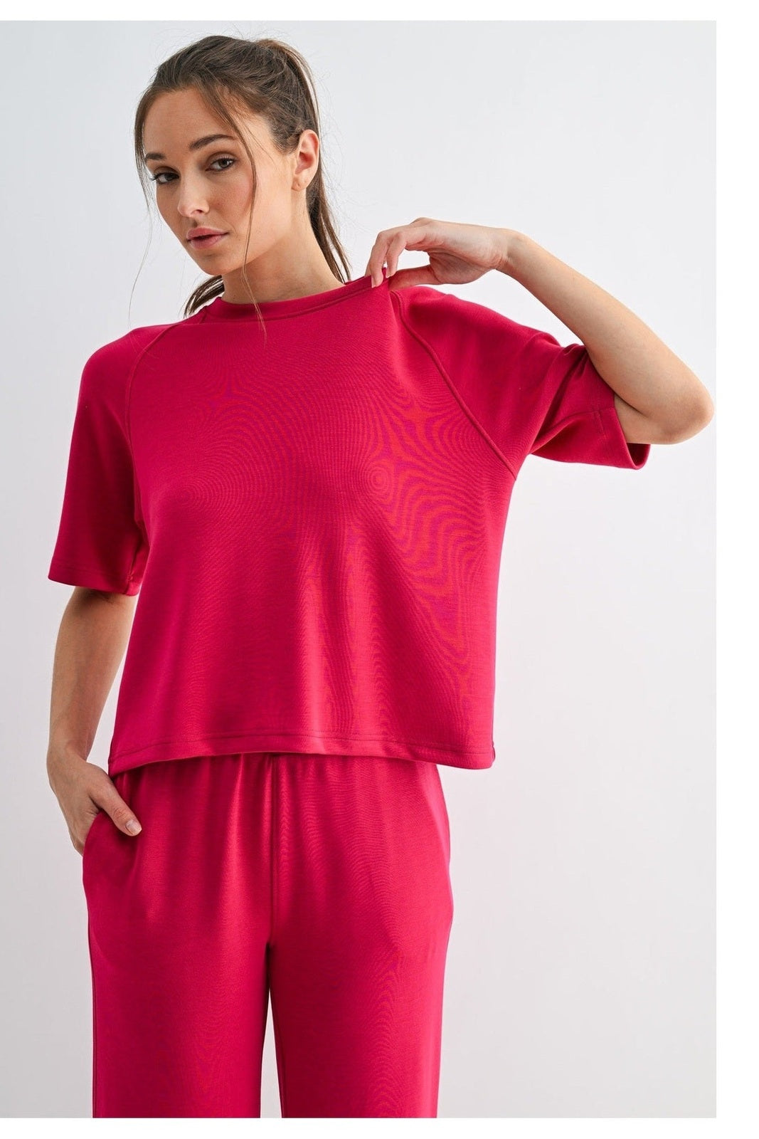 Laguna Soft Drape Raglan Tee - Full Size Run