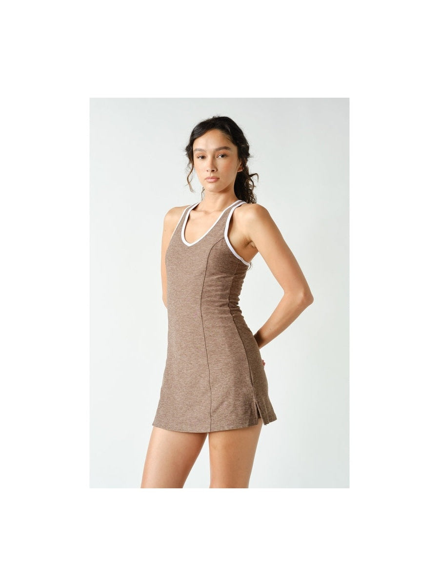 Courtside 2-tone Cross Back Active Dress