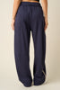 Lace Trim Barrel Leg Drawstring Pants