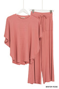 Relaxed Top and Drawstring Pants Set