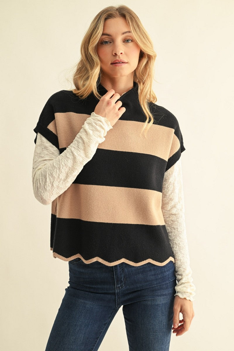 Jodifl Scalloped Sweater