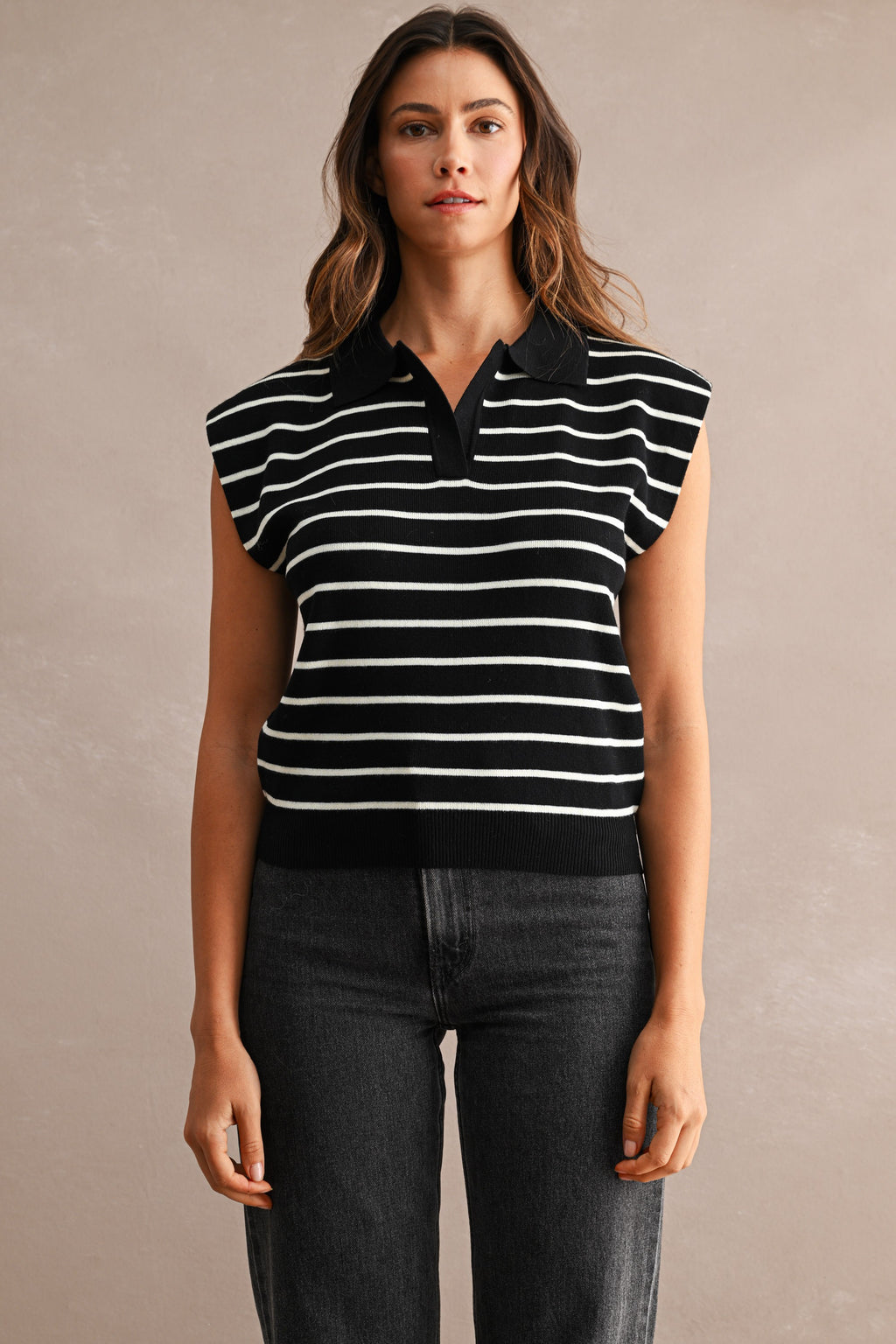 Stripe Knit Vest Top - 2 Colors