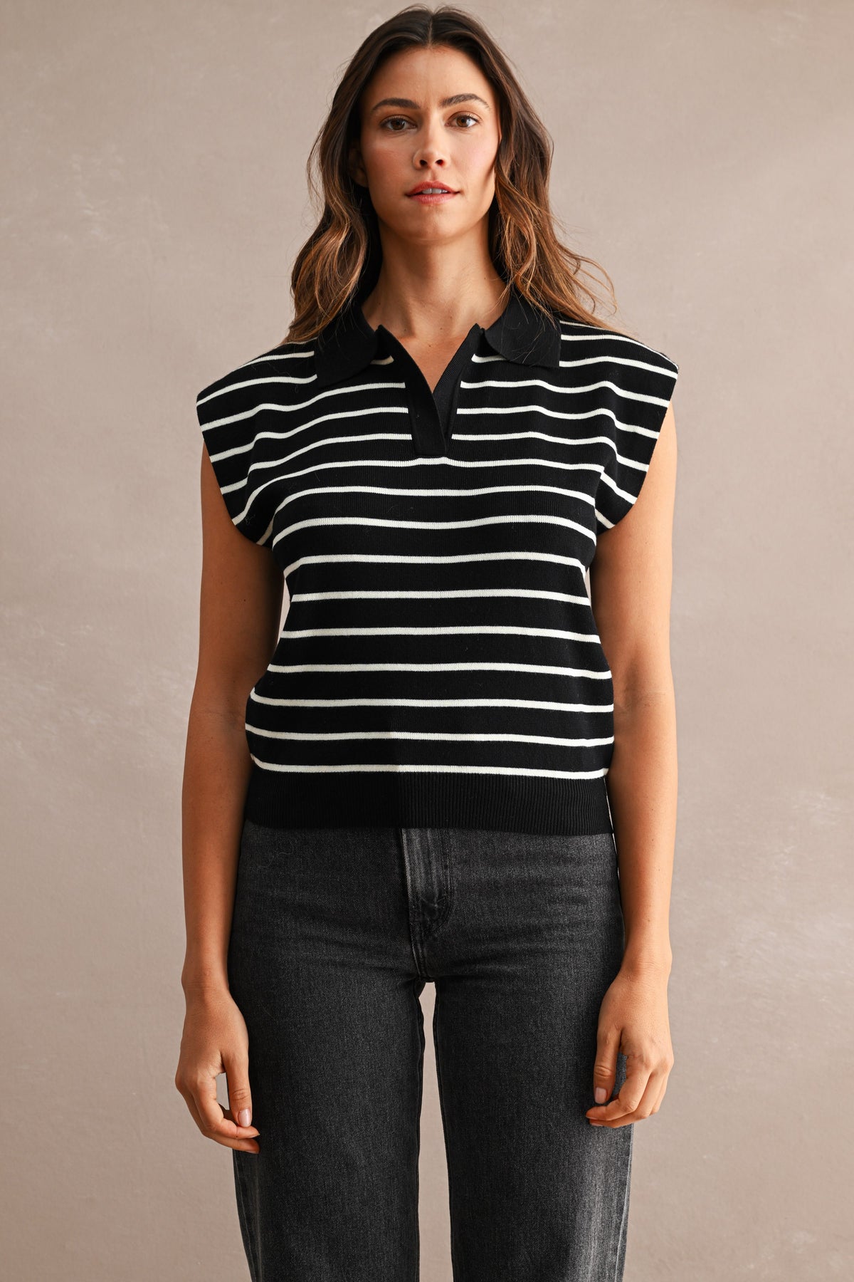 Stripe Knit Vest Top - 2 Colors