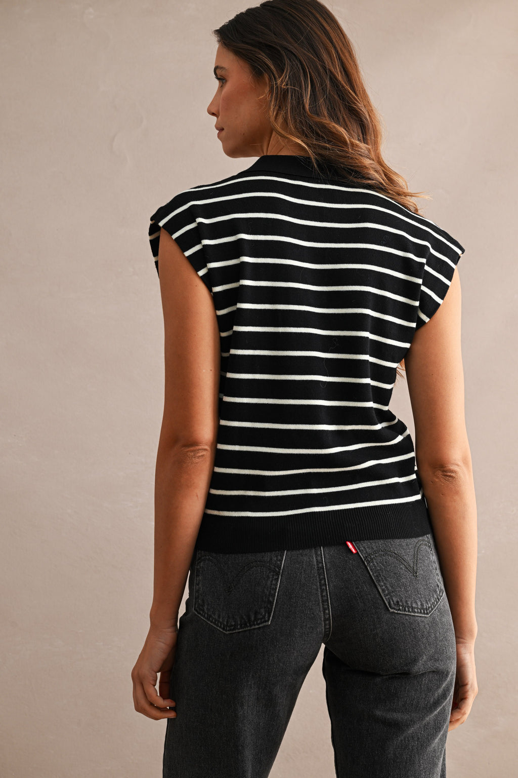 Stripe Knit Vest Top - 2 Colors