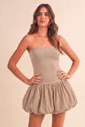 Tube Balloon Mini Dress