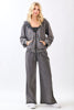 Mineral Wash Long Sleeve Hoodie Zip Up Jacket