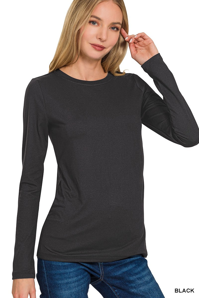 Zenana Super Soft Long Sleeve Tee - Full Size Run