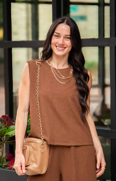The Earhart Top, Chocolate