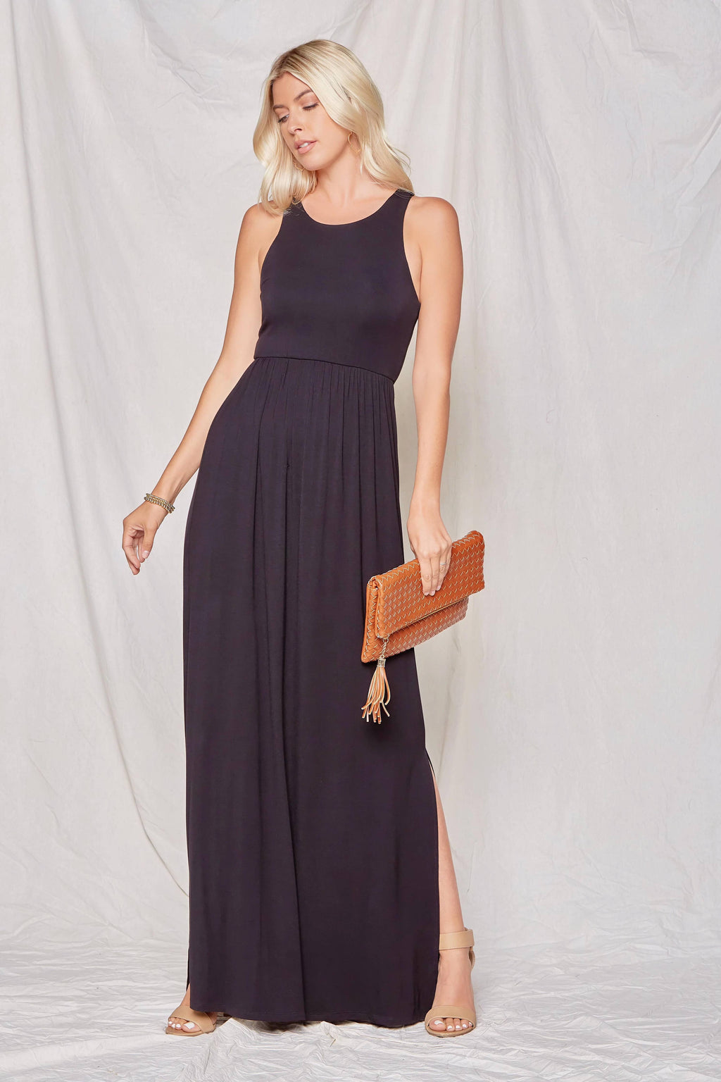 Solid Maxi Dress