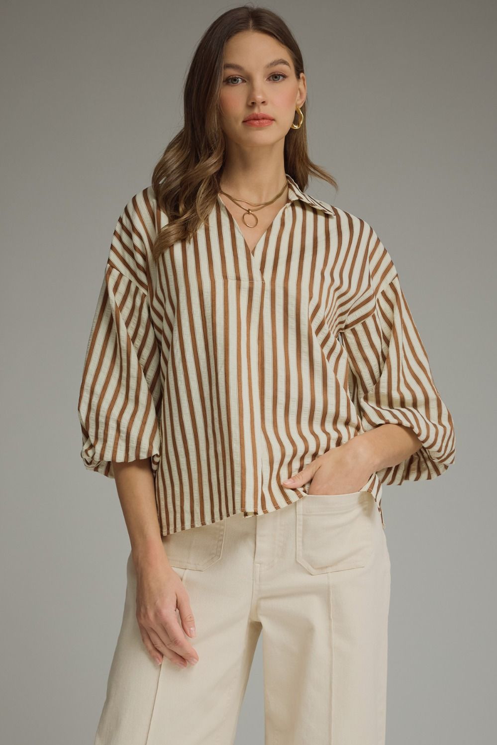 Entro Caramel Stripe