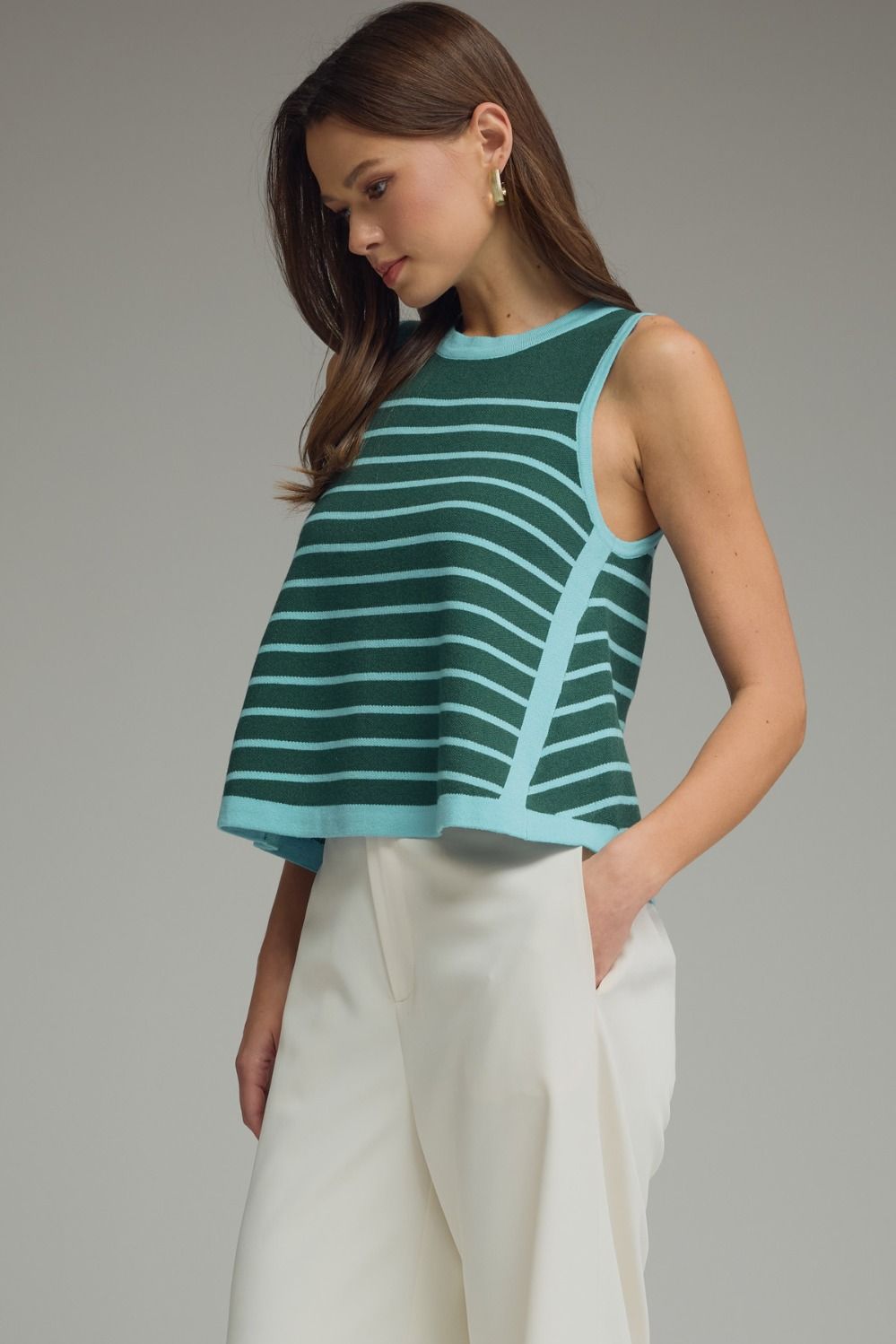 Entro Green Stripe Tank